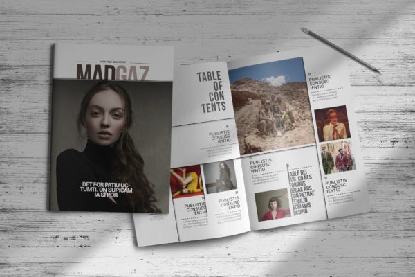 时尚娱乐圈杂志设计INDD模板 InDesign Magazine Template