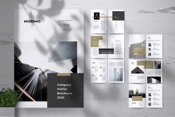 创意品牌设计公司企业宣传画册设计模板 MORIMO Creative Agency Company Profile Brochures