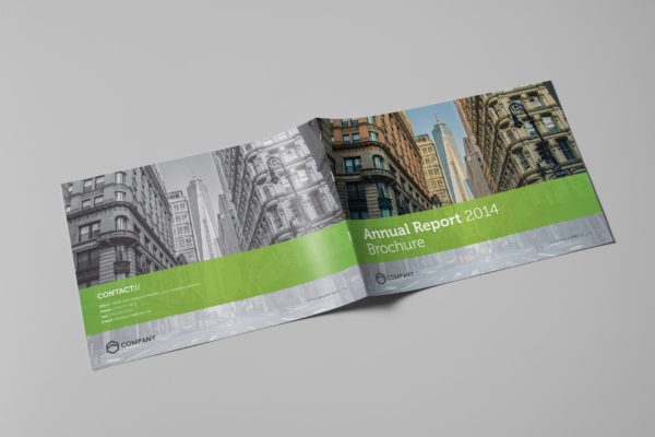 企业年度报告/行业分析报告设计模板 Annual Report Landscape