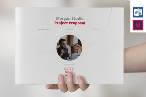 创意工作室项目规划书/项目筹备方案设计模板 Project Proposal Landscape
