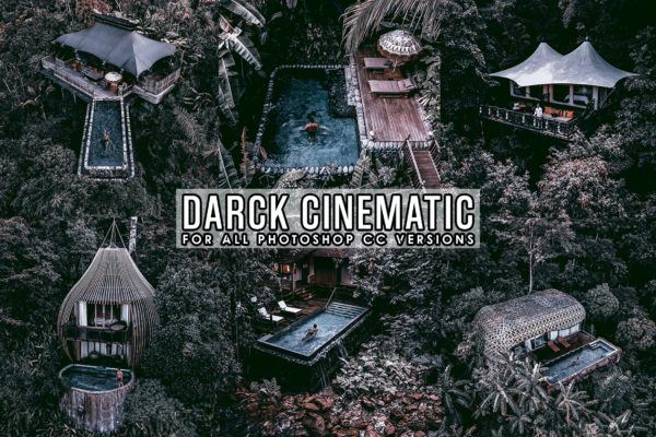 深色色调电影效果Photoshop动作 Dark Cinematic Photoshop Action