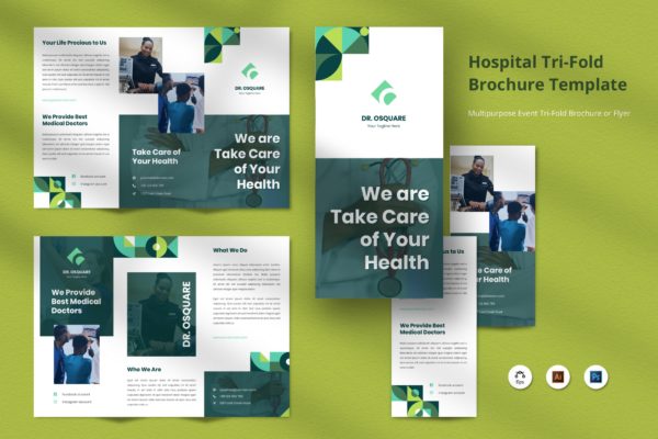 医疗医院企业商务宣传册模板 Hospital Brochure