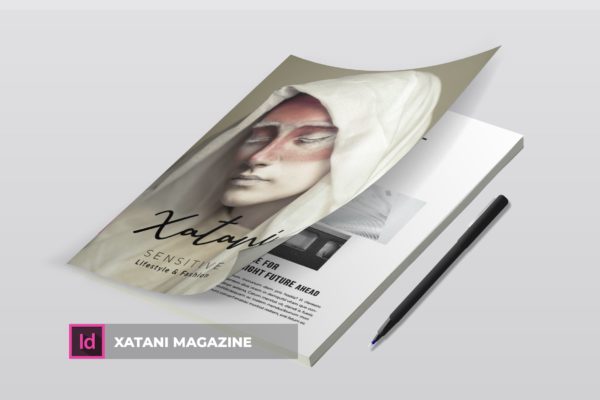 时尚生活方式个性化杂志设计INDD模板 Xatani | Magazine Template