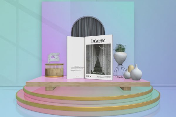 室内设计主题杂志排版设计模板 Inscape Interior Magazine
