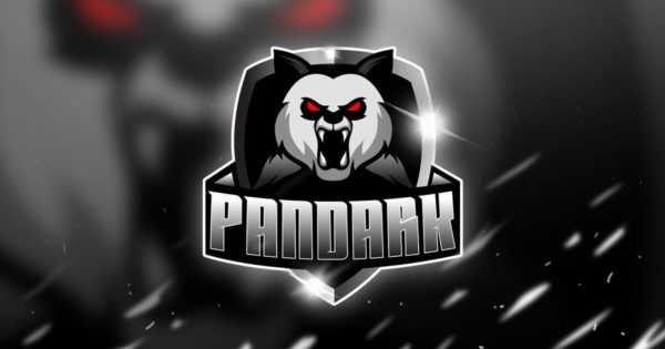 邪恶黑熊电子竞技Logo&队徽设计模板 pandark – Mascot & Logo Esport