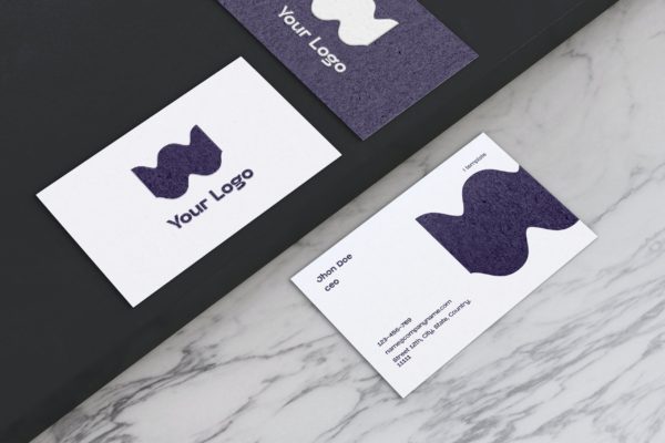 名片设计展示样机图素材 Business Card Mockup