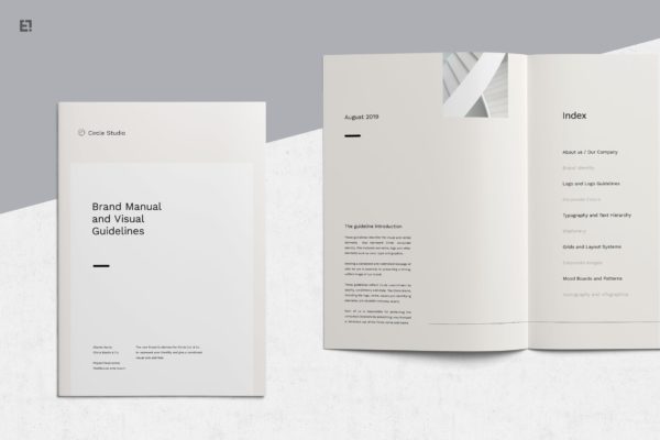 经典实用企业品牌指南手册设计模板 Brand Guidelines