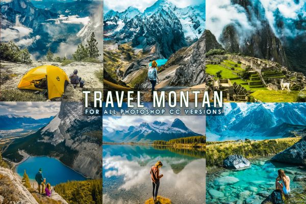旅游风景照片后期处理PS动作 Travel Landscap Photoshop Actions