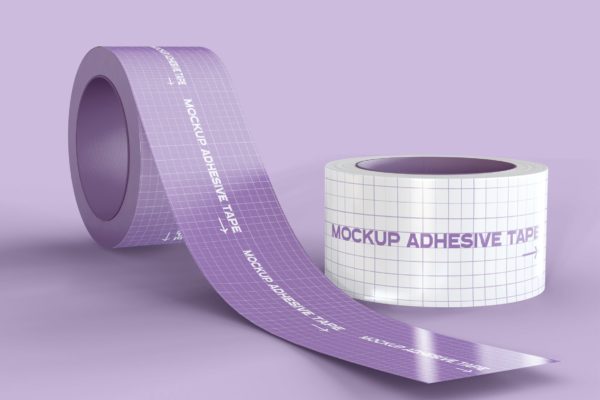 封箱胶带图案设计样机 Adhesive Tape Mockup