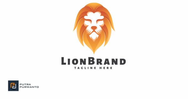 狮子形象品牌Logo设计模板 Lion Brand – Logo Template