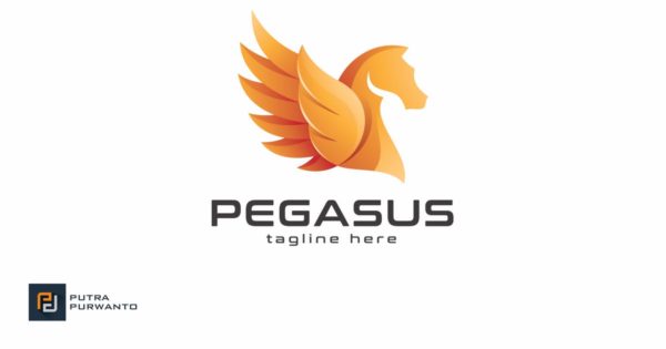 抽象飞马座Logo设计模板 Pegasus – Logo Template