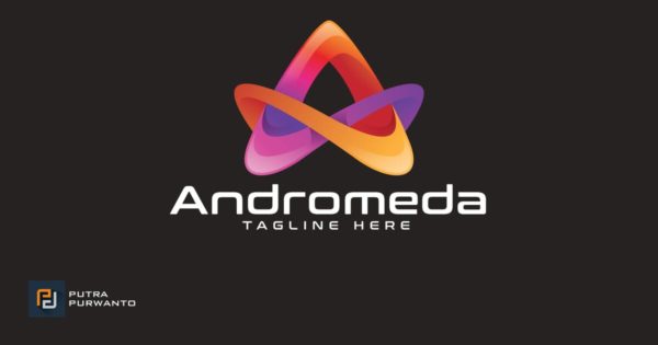 抽象仙女座Logo设计模板 Andromeda – Logo Template