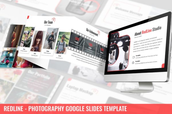 风景摄影谷歌幻灯片模板下载 Redline – Photography Google Slides Template