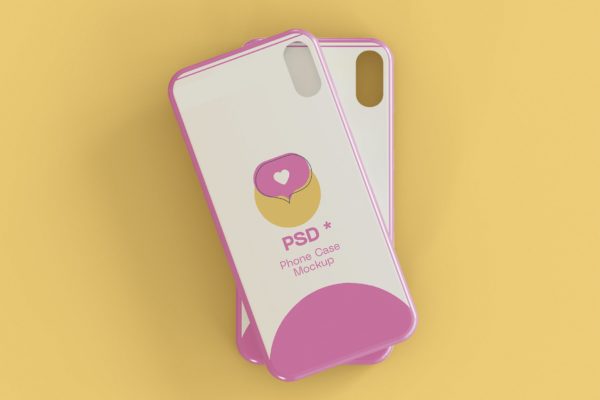 苹果手机壳图案设计样机 Phone Case Mockup