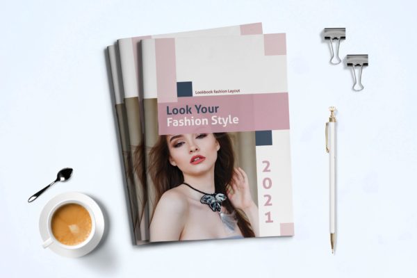 女性时尚服饰产品画册Lookbook设计模板 Fashion Lookbook Template
