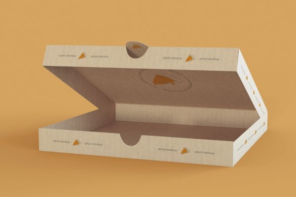 大尺寸披萨盒包装设计样机 Large Pizza Box Mockup