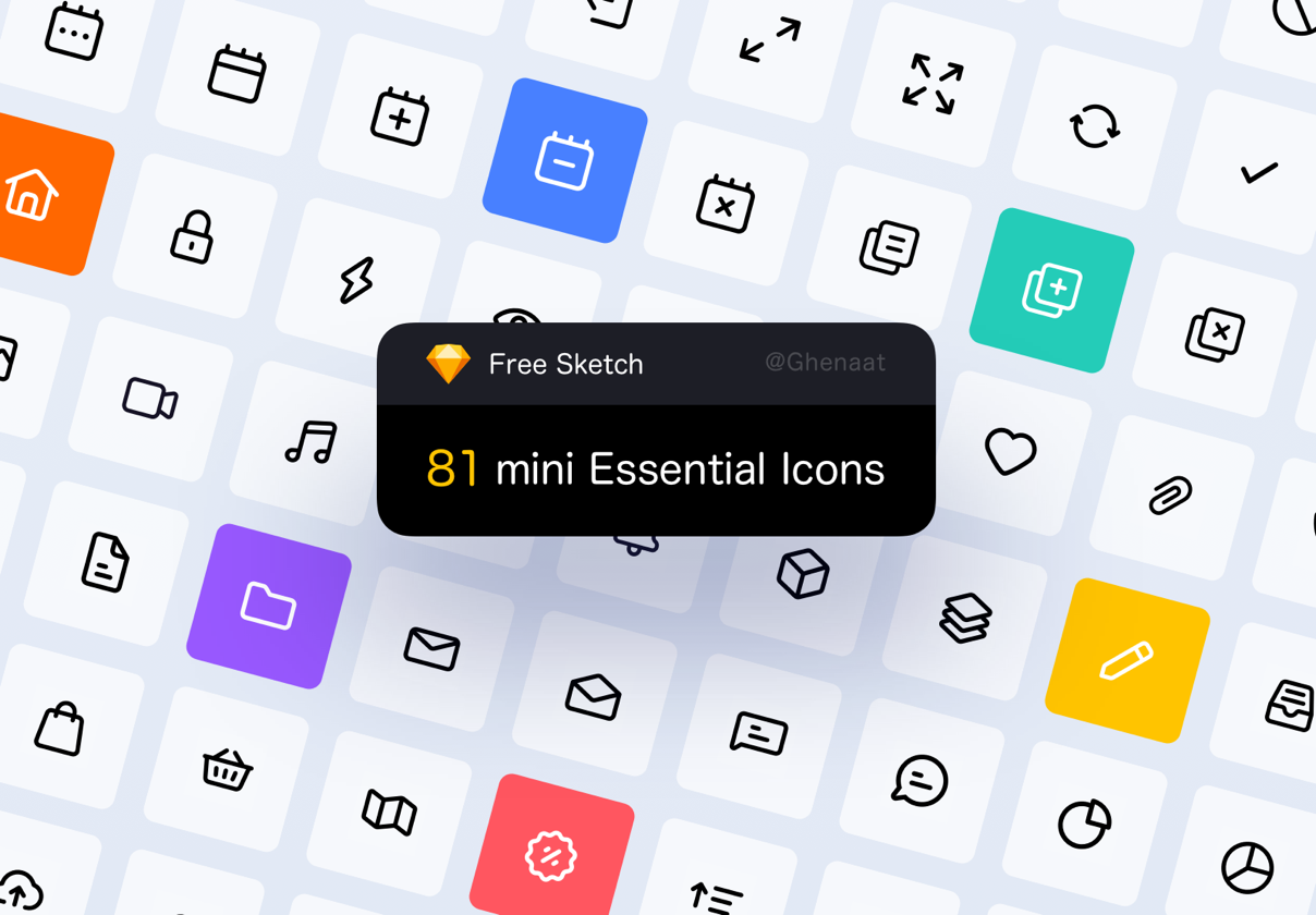 81 mini Essential Icons