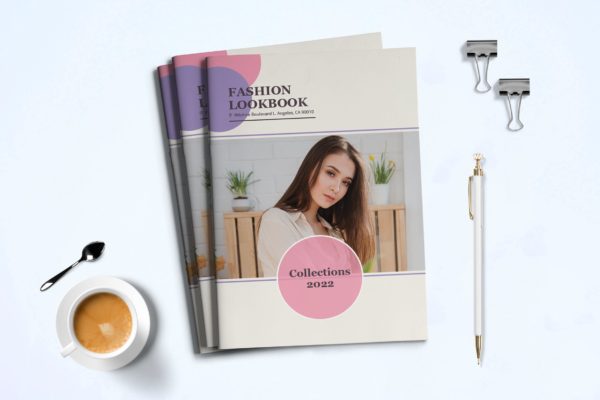 时装订货画册/新品上市产品目录设计模板v3 Fashion Lookbook Template