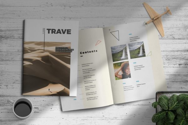旅游旅行杂志版式设计模板 Trave | Magazine Template