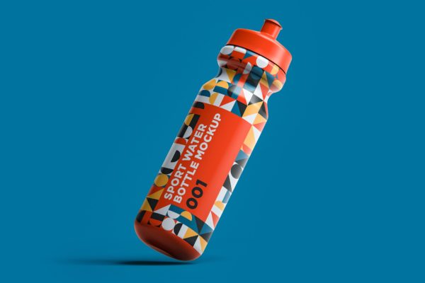 运动水瓶外观包装设计样机模板v1 Sport Water Bottle Mockup 001