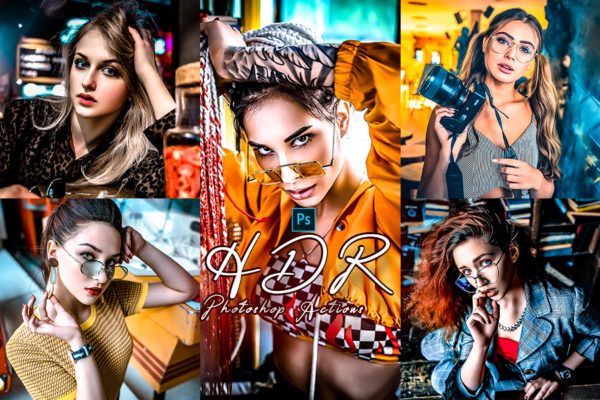 专业HDR效果后期处理Photoshop动作 PRO HDR Photoshop Action