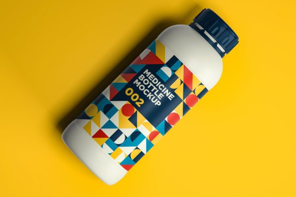 医用药瓶外观包装设计样机v2 Medicine Bottle Mockup 002