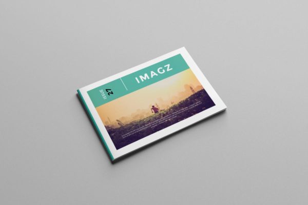 横向规格企业画册&产品目录设计模板 Landscape Magazine