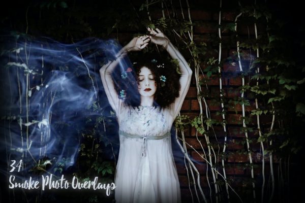 34个抽烟烟雾照片叠层背景素材 34 Smoke Photo Overlays