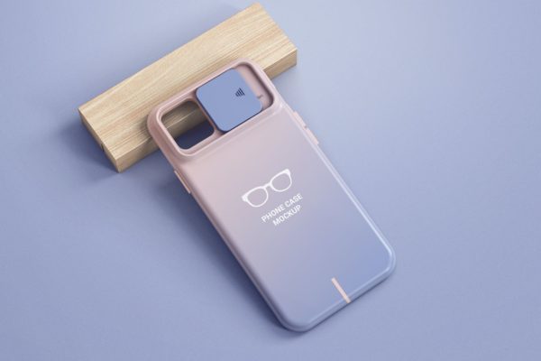 拉窗式手机保护壳样机设计素材 Phone Case Mockup