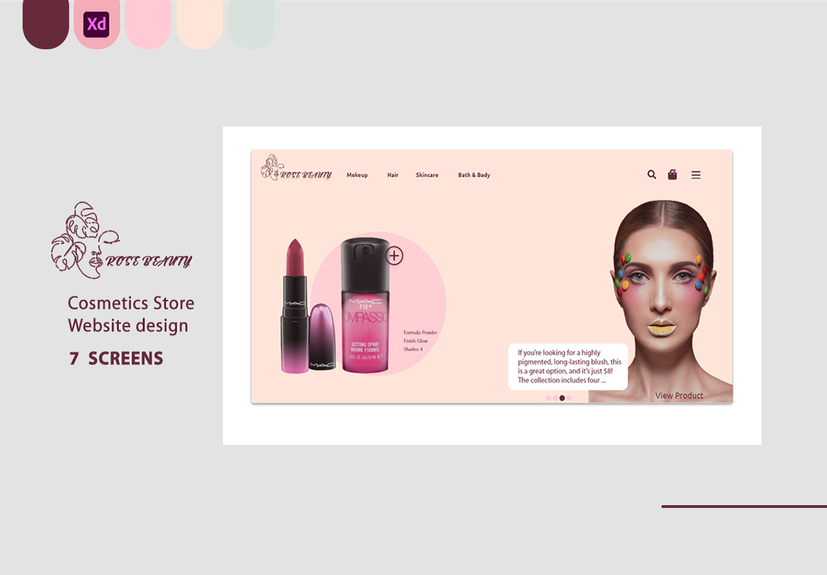 Rose Beauty Web-Design