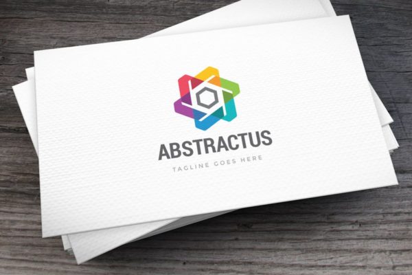 抽象六角星商标Logo设计模板 Abstractus Logo Template