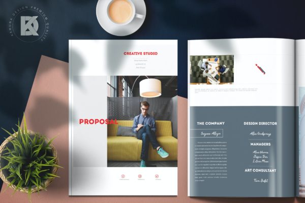 创意设计工作室项目计划书/项目提案模板 Proposal / Brochure