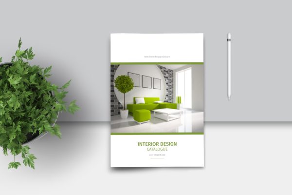 室内装修效果图大全产品目录画册模板[竖版] Portfolio Brochure Catalogs