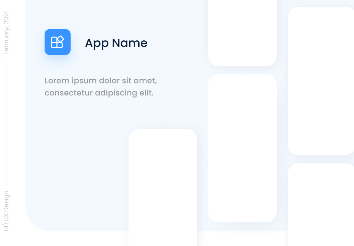 UIUX App Presentation Template For Behance