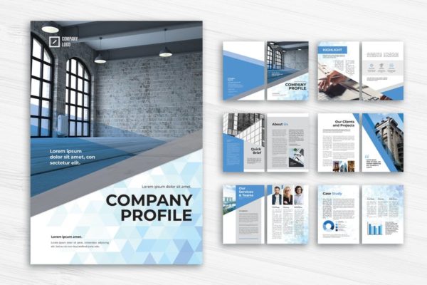 商务公司简介企业画册模板素材 Corporate Company Profile
