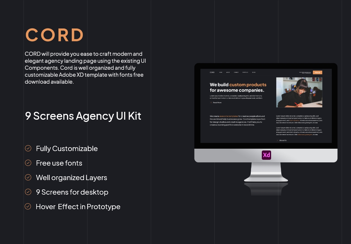 Cord Modern Agency UI Kit
