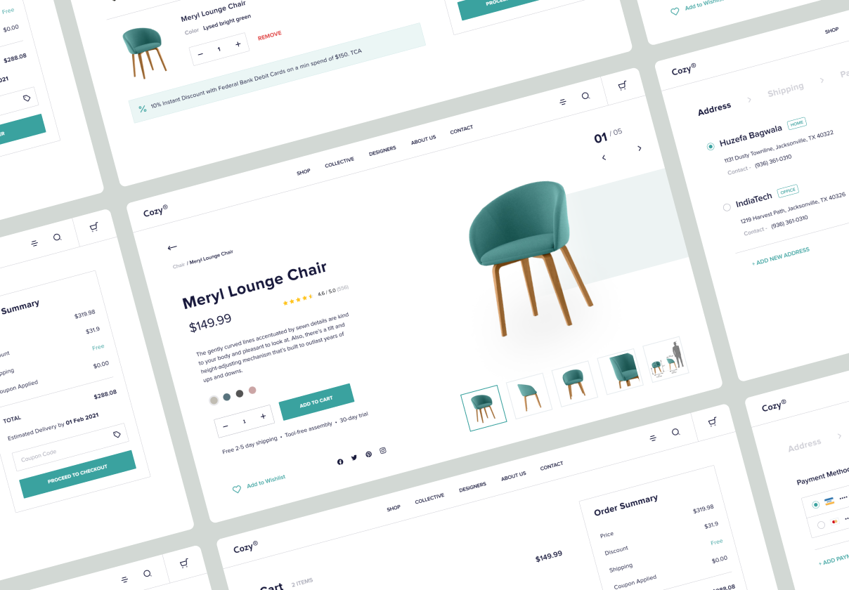Furniture Store E-commerce Freebie