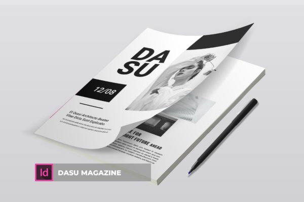 摄影艺术/时装设计主题杂志排版设计模板 Dasu | Magazine Template