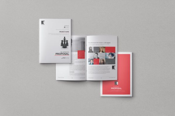 极简风格商业提案设计模板 Minimal Business Proposal