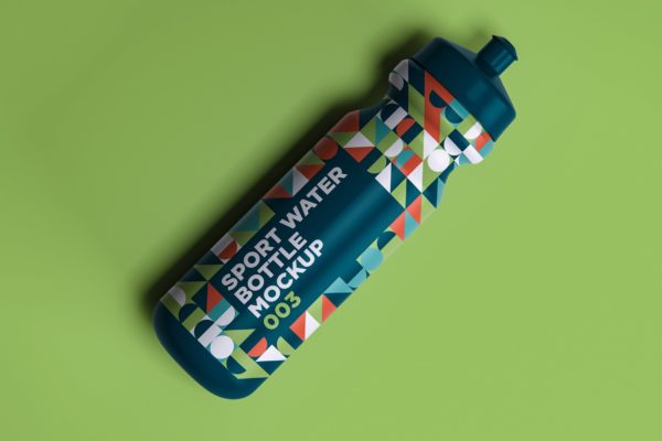 运动水瓶外观包装设计样机模板v3 Sport Water Bottle Mockup 003