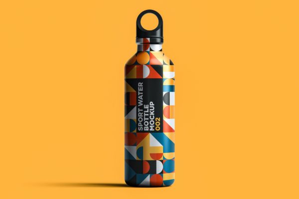 运动水瓶外观包装设计样机模板v2 Sport Water Bottle Mockup 002