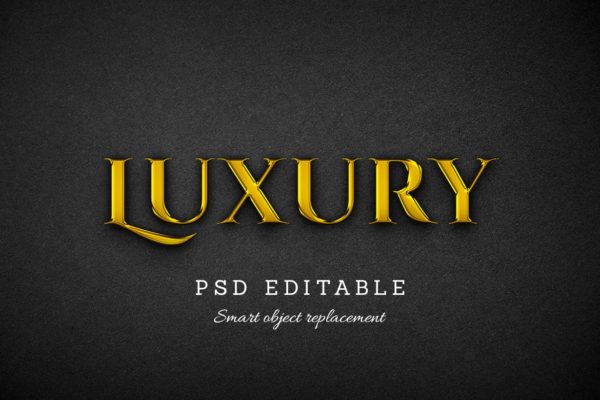 豪华鎏金贵气黄金文字效果样式2 Text Effect Vol. 2