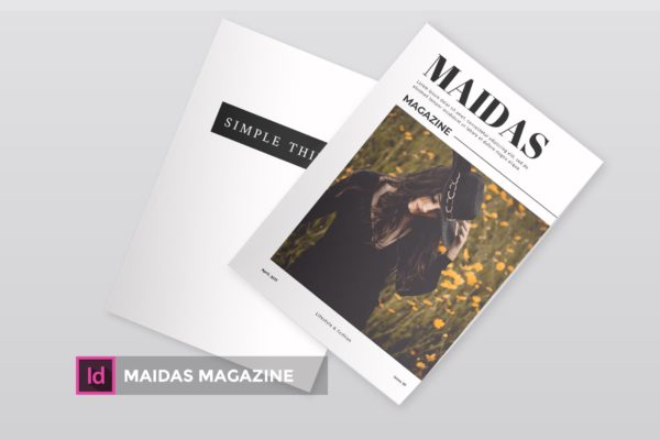 时尚生活方式/摄影杂志排版设计模板 Maidas | Magazine Template