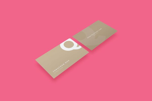 企业/个人名片样机图模板 Business Card Mockup