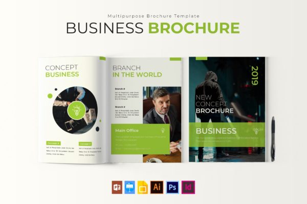 商务企业品牌平面画册模板 Business | Brochure Template