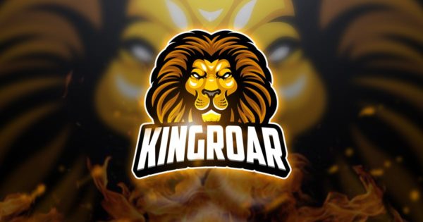 狮子王电子竞技Logo&队徽设计模板 Kingroar – Mascot & Esport Logo