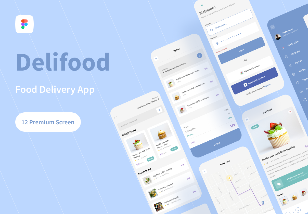 Delifood – Food Delivery UI Kits