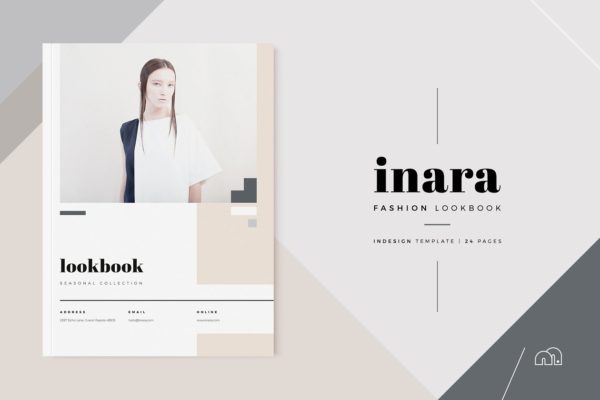 时尚服饰品牌款式演示画册模板 Lookbook – Inara