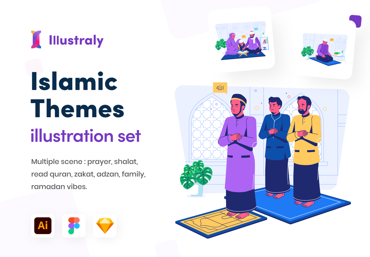 Illustraly – Islamic Illustration set