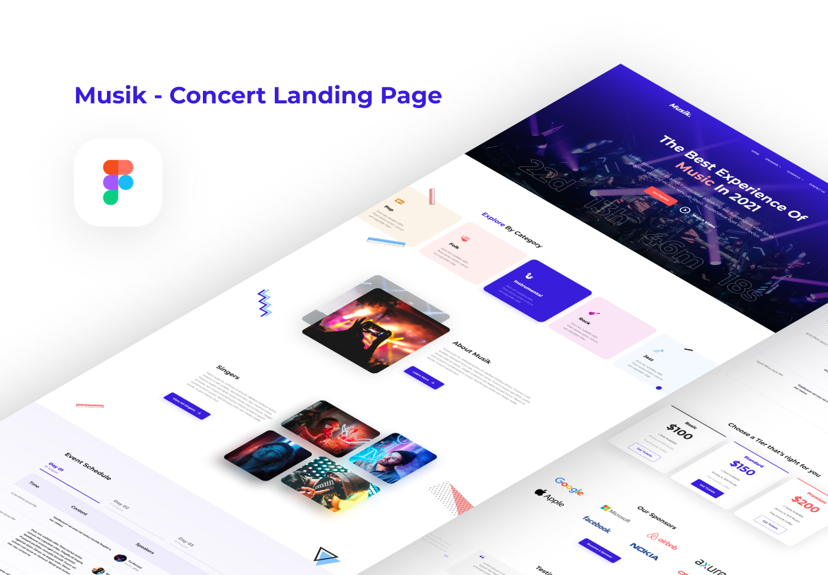 Musik – Concert Landing Page